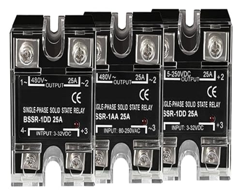 10 A 25 A 40 A 60 A 80 A 100 A 120 A Einphasiges SSR DC-Steuerung AC DC-Steuerung DC AC-Steuerung AC Halbleiterrelais(DC control AC,25A) von BAPPRJJ