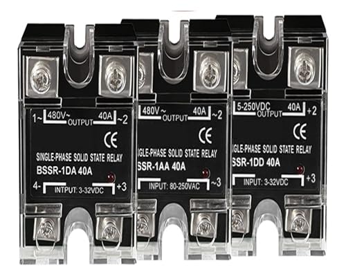 10 A 25 A 40 A 60 A 80 A 100 A 120 A Einphasiges SSR DC-Steuerung AC DC-Steuerung DC AC-Steuerung AC Halbleiterrelais(DC control DC,40A) von BAPPRJJ