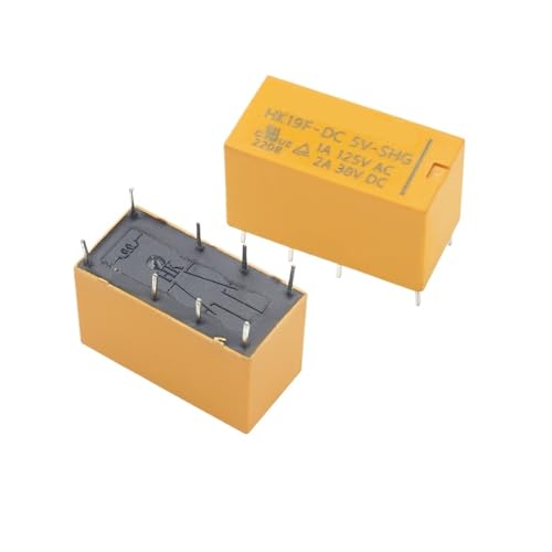 10 STÜCKE Spule DPDT 8 Pin 2NO 2NC Leistungsrelais PCB Typ HUI KE HK19F HK19F-DC5V-SHG HK19F-DC12V-SHG HK19F-DC24V-SHG(5V) von BAPPRJJ