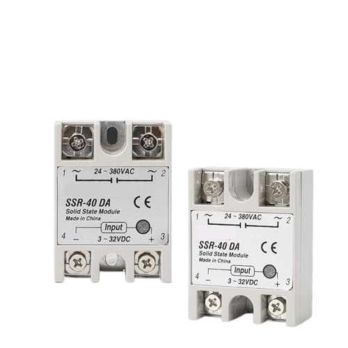 10A SSR 25A Halbleiterrelais 40A Ausgang 3-32VDC 24-480VAC 220V Einphasig DC ZU AC 40A Relais SSR Kühlkörper SSR 40DA((DC controls DC) DD,SSR-80A) von BAPPRJJ