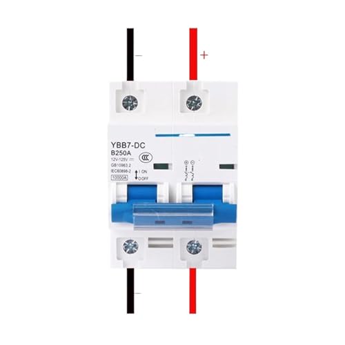 2P 100A 125A 150A 200A 250A DC Circuit Breaker 12V 24V 36V 48V 60V 72V 96V 120V Circuit Breaker Solar Zellen RV Batterie System(125A) von BAPPRJJ