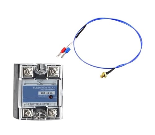 CG 10A 25A 40A DA Einphasig DC Steuerung AC Kühlkörper 220V Zu 3-32VDC SSR-10DA 25DA 40DA Kunststoff Abdeckung Solid State Relais(40DA and K M4 0.5M) von BAPPRJJ