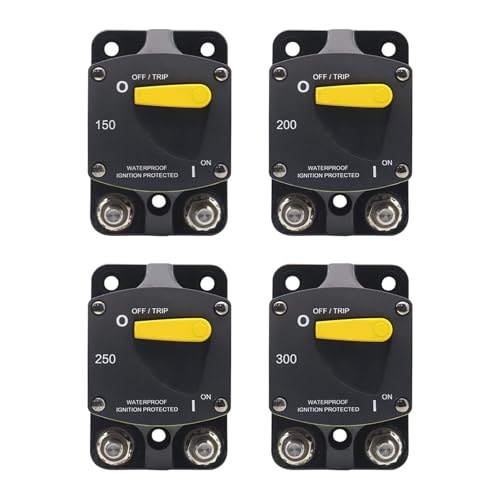 DC 48V Verstärker-Leistungsschalter 150A 200A 250A 300A mit manuellem Reset-Stromstärken-Leistungsschalter(300A) von BAPPRJJ