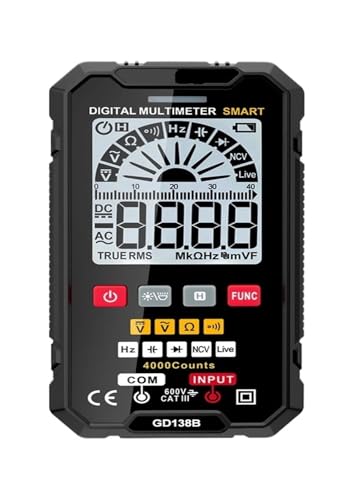 Digitalmultimeter-Bereich NCV DC/AC-Spannungstester Voltmeter Multimetro for elektrische Messungen(GD138B) von BAPPRJJ