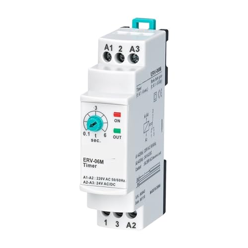 ERV-XXM Ausschaltverzögerungszeitrelais elektronisch einstellbar(220VAC 24DC,ERV-06M 0.1-6sec.) von BAPPRJJ