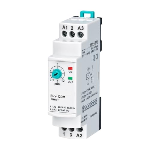 ERV-XXM Ausschaltverzögerungszeitrelais elektronisch einstellbar(220VAC 24DC,ERV-12DM 0.1-12min.) von BAPPRJJ
