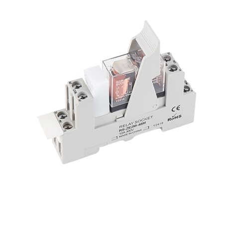 G2RL-1-E/G2RL-2 DIN-Schienenrelais 16A 24VDC SPDT LED-Anzeige Kompaktes elektromagnetisches Relais mit Überspannungsschutz TVS(G2R-1-E 5VDC(E)) von BAPPRJJ