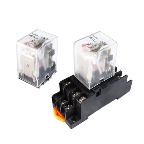 HH53P MY3N Zwischenrelaisspule DC12V/24V AC110V/220V/380V 5A 11-polig 3NO3NC Elektromagnetisches Relais LED-Lampe VaneAims(Without base,AC24V) von BAPPRJJ