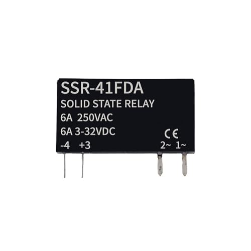 Halbleiterrelais Schlankes Relais SSR berührungsloses DC zu AC DC zu DC SSR-41FDA SSR-41FDD DIN-Schienenrelais 6A(1PCS Only SSR DA) von BAPPRJJ