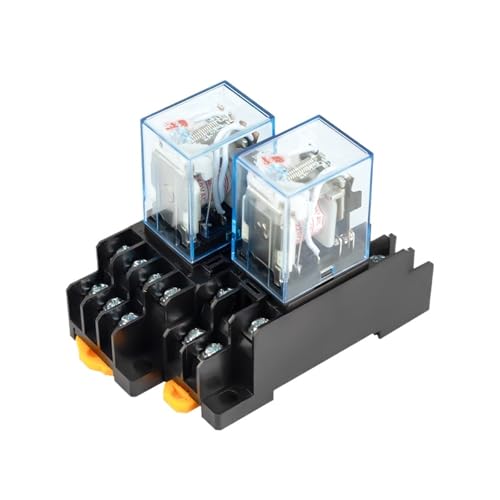 MY2NJ MY4NJ Din-schiene Elektromagnetische Relais Spule Power Relais DC12V DC24V AC110V AC220V Mit Sockel Basis 2NO 2NC(MY4NJ,DC 24V) von BAPPRJJ