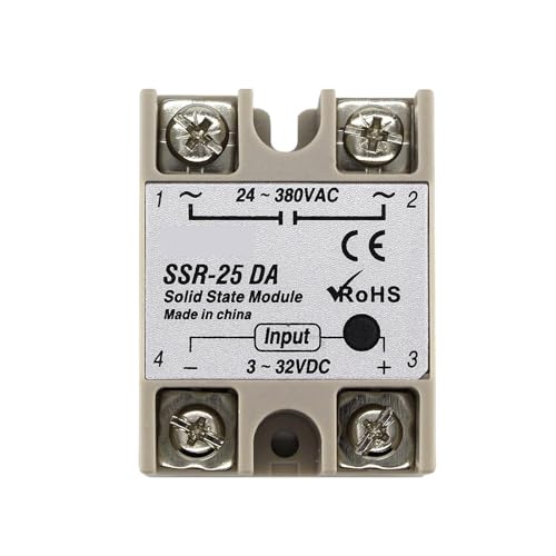 SSR-10DA SSR-25DA SSR-40DA 10A 25A 40A Halbleiterrelaismodul 3-32 V Eingang DC 24-380 V AC Ausgang(SSR-25DA) von BAPPRJJ