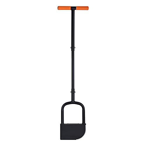 BARAYSTUS Höhenverstellbarer Gartenkantenschneider, Handstahlkantenschneider, Halbmond-Rasenschneider, Sägezahn mit sehr scharfer Klinge, manueller Kantenschneider von BARAYSTUS