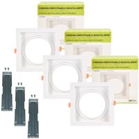 3er Pack – Downlight Einbauring kardanisch für QR111 oder AR111 von BARCELONA LED