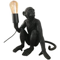 Affen-Tischlampe aus Harz 'rila'. Farbe Schwarz - Schwarz von BARCELONA LED