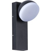 ATLAS 9,5W IP54 verstellbare LED-Wandleuchte für den - schwarz von BARCELONA LED