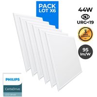 Barcelona Led - 6er Pack x Slim led Panels 60x60cm - Philips Treiber - 44W - von BARCELONA LED