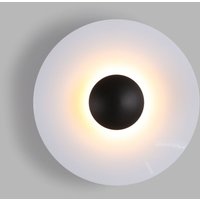 Designer LED-Wandleuchte „Larson“ - 8W - Schwarz-Weiß von BARCELONA LED
