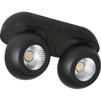 LED-Wandleuchte LOOK- 2 18W CRI 90 - schwarz von BARCELONA LED