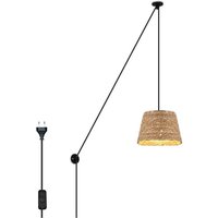 Barcelona Led - Verstellbare Pendelleuchte Hanf Moki E27 von BARCELONA LED