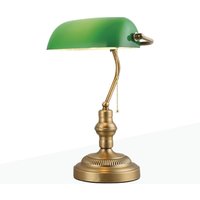 Banquero vintage Tisch- und Schreibtischlampe E27 Farbe Grün - Grün von BARCELONA LED