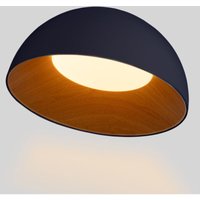 Cct led Deckenleuchte schräg 24W Holzoptik ø50cm von BARCELONA LED