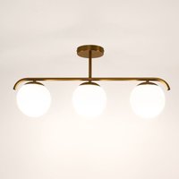 Dreifach Opalglaskugel Deckenleuchte „Talí“ - 3 x E27 Dreifach Opalglaskugel Deckenleuchte „Talí“ - 3 x E27 von BARCELONA LED