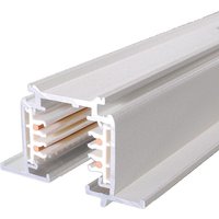 Dreiphasen-Einbauschiene für LED-Strahler - 2-Meter-Stange - Weiß von BARCELONA LED