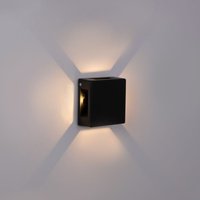 Quadratische 4' quadratische LED-Wandleuchte für den Außenbereich - 6W - IP54 von BARCELONA LED