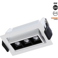 LED-Einbauleuchte 6W - schwenkbar - UGR18 - CRI90 - osram LEDs - von BARCELONA LED