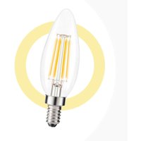 LED-Kerzenbirne E14 C35 Glühfaden 5W transparent von BARCELONA LED