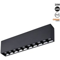 LED-Leuchte schwarz - 20W - UGR18 - CRI90 - osram LEDs von BARCELONA LED