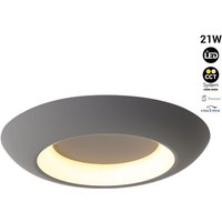 Barcelona Led - LED-Deckenleuchte 'fax' - cct 3000K - 4000K - 21W Farbe Grau - Grau von BARCELONA LED