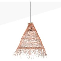 Barcelona Led - Pendelleuchte 'willow' aus Korbgeflecht Farbe Schwarz - Schwarz von BARCELONA LED