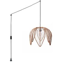 Barcelona Led - Pendelleuchte aus Rattan "Bintan" mit Schalter und Stecker Barcelona Led - Pendelleuchte aus Rattan "Bintan" mit Schalter und Stecker von BARCELONA LED