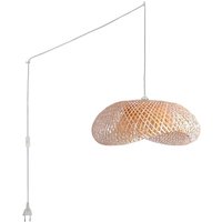 Barcelona Led - Pendelleuchte aus Weide "Vimet Lite" mit Schalter und Stecker von BARCELONA LED