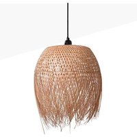 Rattan-Pendelleuchte JAVA - schwarz von BARCELONA LED