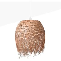 Rattan-Pendelleuchte 'java'. Farbe Weiß - Weiß von BARCELONA LED