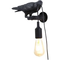 Barcelona Led - Raven Harz Wandleuchte 'Corb' Serie Bird Farbe Schwarz - Schwarz von BARCELONA LED