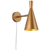 Schwenkbare Skandi Wandleuchte mit Kabel und Stecker E27 von BARCELONA LED
