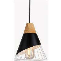 Skandi Hängeleuchte ador aus Metall und Holz von BARCELONA LED