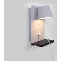 Verstellbare Wandleuchte mit Schalter und USB-Ladefunktion 'baskop' 6W Farbe Weiß - Weiß von BARCELONA LED