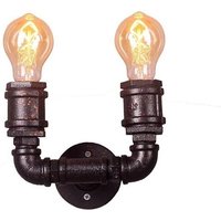 Vintage-Wandleuchte aus Rohr 'copper'. von BARCELONA LED