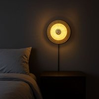 Wandlampe aus Naturfaser Rafia "HALLIE" - E27 - Schalter und von BARCELONA LED