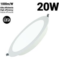 Rundes LED-Einbaudownlight 20W Schnitt Ø190mm - Kaltweiß von BARCELONA LED