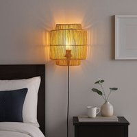 Wandleuchte aus Jute "CARR" - E27 - Schalter und Steckdose Wandleuchte aus Jute "CARR" - E27 - Schalter und Steckdose von BARCELONA LED