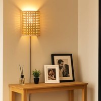 Wandleuchte aus Rattan "BERGIN" - E27 - Schalter und Stecker von BARCELONA LED