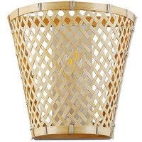 Wandleuchte aus Weidengeflecht 'Pani'. von BARCELONA LED