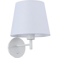 Wandleuchte in Textilschirm Classic "Riga" mit Schalter - E27 von BARCELONA LED