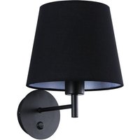 Wandleuchte in Textilschirm Classic "Riga" mit Schalter - E27 von BARCELONA LED