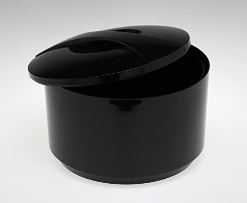 Eiswürfelbehälter 3,8 Liter | Kunststoff schwarz | rund GASTRO | Home Icebox 3 teilig | bar | Hotel von BARCRAFTERS